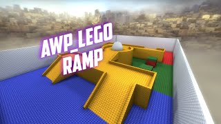 Обзор и геймплей  на карту AWP_LEGO_RAMP