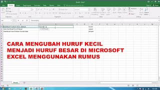 cara mengubah huruf kecil ke besar di excel | cara membuat huruf kecil jadi besar di excel