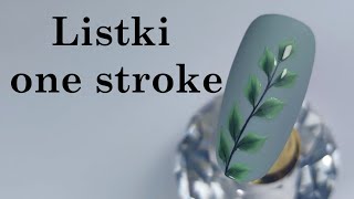 Listki one stroke dla początkujących || One stroke step by step