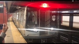 BMT Nassau Street Line: R179 (J) Train Departs Broad Street to Layup Track