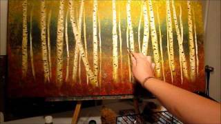 How to Paint Birch Trees - step by step