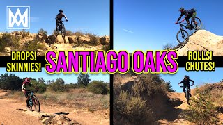 Practice makes you better at Santiago Oaks! Drops. Skinnies. Rolls. Chutes.