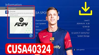 PS4 EA Sports FC 24 CUSA40324 SAVEDATA 31 AUGUST 2024