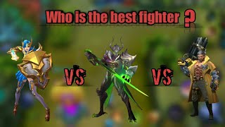 Who is the best fighter among Argus,Roger and Freya. Argus vs Roger vs freya