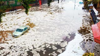 Сильный град обрушился на румынскую столицу!! Бухарест и наводнения затопили его территорию!