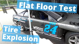 Lime Rock Park 2020- Flat Floor Test and Tire Explosion