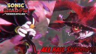 THIS GAME IS AMAZING!!! Sonic X Shadow Generations - Shadow Generations FINALE