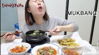 리얼먹방]매생이굴국&굴전&굴무침🦪굴굴굴굴~!! oyster seaweed soupㅣカプサアオノリㅣ牡蠣チヂミㅣカキㅣOyster saladㅣEATING SHOW l MUKBANG l