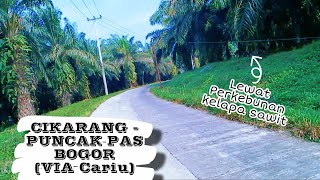 SOLO TOURING CIKARANG - PUNCAK PASS (Via Cariu) ★ Banyak yang belum tau lewat sini ★