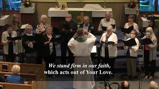 We stand firm in our faith  - Hymn