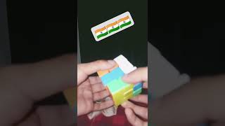 Happy independence day🎉🎉  #india  #independence day special   how to make indian flag on cube #proud