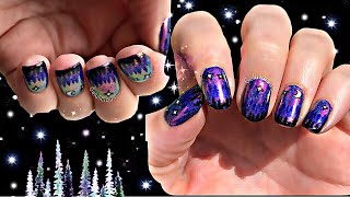 Forest At Night Nails | Magpie Beauty PANDORA | Layered Stamping