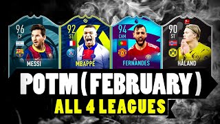 FIFA 21 | ALL 4 FEBRUARY POTM PREDICTIONS!! 😱🔥 ft. Messi 🇦🇷 Mbappé 🇫🇷 & Bruno Fernandes 🇵🇹