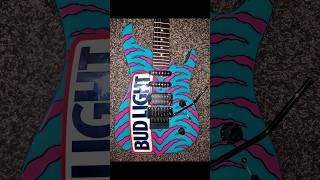 BUD LIGHT DEATH METAL GUITAR Fender Stratocaster STAY WOKE