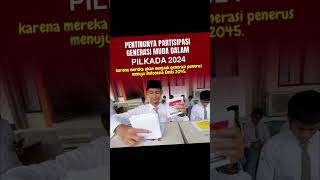 Generasi milenial menjadi faktor penentu hasil Pilkada 2024 mendatang