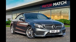 Used Mercedes-Benz C Class 2.1 C220d AMG Line Cabriolet G-Tronic+ -SN18JWU- Motor Match Bolton