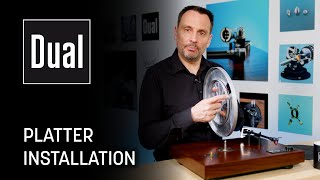 How to place the platter on a Dual CS-Series turntable