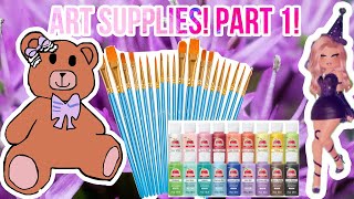 Art supplies! Part 1!