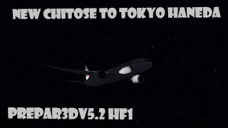 P3Dv5.2 HF1: Beautiful Evening Flight from New Chitose to Tokyo Haneda