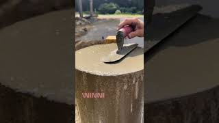 Concrete Column! How to pour a concrete column #diy #construction #tools