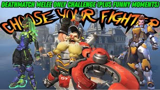 CAN I WIN A DEATHMATCH MELEE ONLY?!?! (Overwatch 2 Funny Moments)