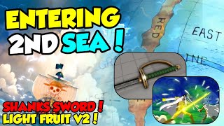 ENTERING SECOND SEA! MINI UPDATE! (LIGHT V2, CODES, SHANKS SWORD!)