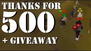 500 Subs & Giveaway + Low Level Dragon 2h Pking