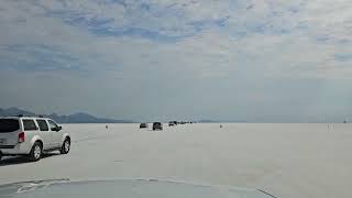 2024 Bonneville Speedweek - Taking  A Ride Down The Long Course After The Driver's Meeting Today