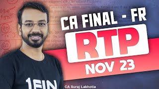 RTP. | Financial Reporting | CA Final FR - Nov -23 Examinations | Amendments