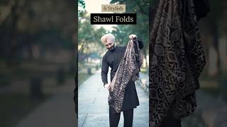 How to fold shawl | Winter Scarf hack 🔥 #shorts