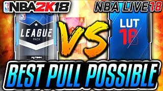 NBA 2K18 MyTEAM PACKS VS NBA LIVE 18 LUT PACKS! BEST PULL POSSIBLE!