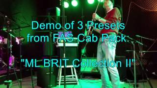 Demo of 3 Presets from FAS Cab Pack: "ML Brit Collection II" loud in the room