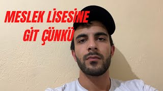 Fen lisesi ve Anadolu çöp meslek lisesine git⚠️ #alaattinmaral #lisetercihi