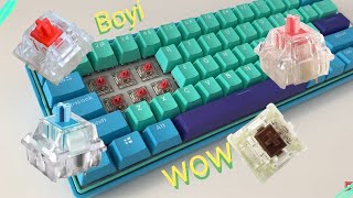 Boyi 60% Hot Swappable Mechanical Keyboard Shorts