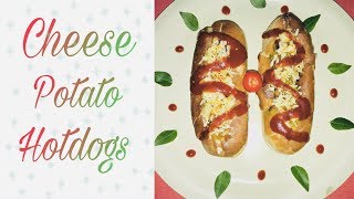 Cheese Potato Hotdogs | Crispy Veg Hotdogs Recipe | Home-made Cheese Veg Hotdogs