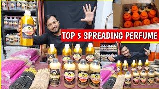 TOP 5 HIGH SPREADING AGARBATTI PERFUME , PREMIUM AGARBATTI COMPOUND #AGARBATTIPERFUME