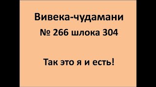 ВивекаЧудамани курс Свамини Видьянанды Сарасвати 266 шлока 304 Так это я и есть