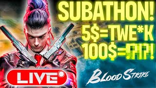 TOP 1 LEADERBOARD🔥  FAL IS OP 🔥 SUBATHON 🔥  BLOOD STRIKE LIVESTREAM