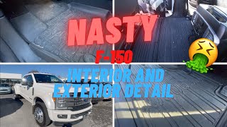 White Ford-150 Detailing Before and After | Insane Satisfying Disaster Detail Transformation!