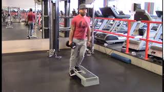 Single Dumbbell Side Step Up