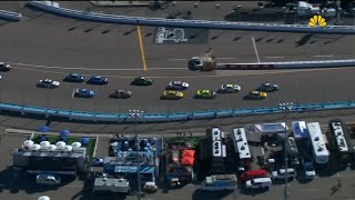 PACE CAR HITS SAND BARRELS UNDER CAUTION - 2024 NASCAR CUP SERIES CHAMPIONSHIP RACE