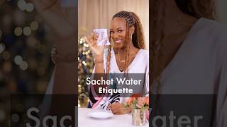 How to drink sachet water (pure water) Elegantly!✨😉 #wse #shorts #elegance