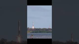 Crowd Reacts to Falcon Heavy Booster Landing