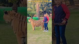 little Kid playing with Tiger 🐅😱 #facts #shorts #shortsfeed #shortvideos #trending #ytshorts #viral