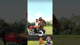 Gta 5 bigfoot cat and baby attack & fighting." funny vfx magic video#shorts#viral#trending#omvfx....