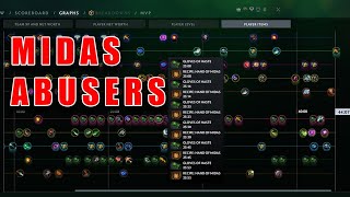 HAND OF MIDAS BUG DOTA 2 (UNLI GOLD)  DOTA pa vs 2 midas abusers