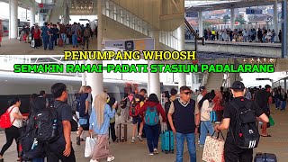 TANPA HENTI.!! Penumpang Padati STASIUN PADALARANG Semakin Ramai & Padat Jajal WHOOSH Kereta Cepat