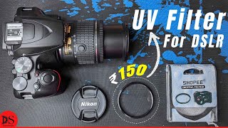 DSLR UV Filter Unboxing and Review Nikon D3500 Kit Lens UV Filter Rs 150 UV Filter from Amazon