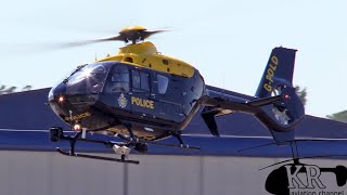 UK Police helicopter at North Weald airfield