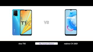 A Detailed Comparison of vivo T1X VS realme C11 2021 | My Smart Choice